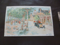 CPA 74 Haute Savoie Evian Les Bains Le Quai De Blonay Litho TBE - Evian-les-Bains