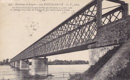 LES PONTS DE CE. - Le Pont De Chemin De Fer Avant L'Accident - Angers