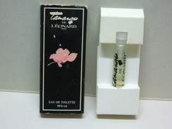 Tube Sur Carte, Miniature TAMANGO De LÉONARD Eau De Toilette Femme, échantillon Plein 2 Ml - Echantillons (tubes Sur Carte)