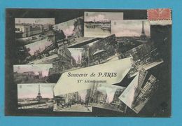 CPA Multivues Souvenir De Paris XVème Arrondissement - Paris (15)