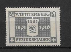 LOTE 1437  ///   ALEMANI - WURTEMBERG      YVERT Nº: 71 *MH - Mint