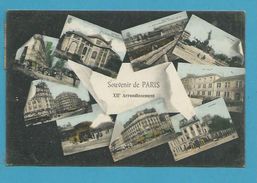 CPA Multivues Souvenir De Paris XIVème Arrondissement - Distretto: 12