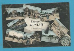 CPA Multivues Souvenir De Paris VIème Arrondissement - Arrondissement: 06