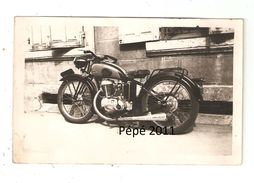 Photo ( Format Carte Postale )  Motocyclette Alcyon - Motos