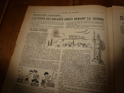 1946 L'activité Des Enfants Grecs Durant La Guerre, Dit  Par La Rédactrice En Chef  Du Plus Grand Journal D'Athènes;etc - La Semaine De Suzette