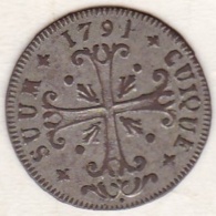 Principauté De Neuchâtel / Neuenburg . 1/2 Batzen 1791 . KM# 47 - Monnaies Cantonales