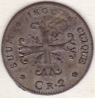 Principauté De Neuchâtel  / Neuenburg . 2 Kreuzer (1/2 Batzen) 1800  . - Cantonal Coins