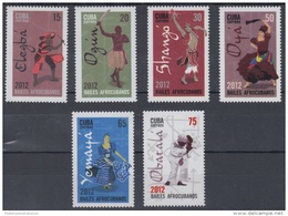 2012.80 CUBA MNH 2012. RELIGION YORUBA, SANTERIA, OYA, OSHUN, OBATALA, OGGUN, YEMAYA, SHANGO, ELEGGUA. - Neufs