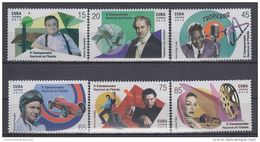 2013.173 CUBA 2013 MNH. ANTONIO GADES, MARIA FELIX, MANUEL FANGIO, MARIO BENEDETTI, ALEJANDRO VON HUMBOLT, NAT KING COLE - Unused Stamps