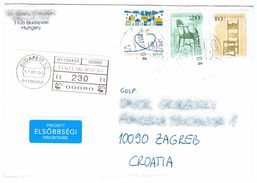 Hungary 2017 Cover To Croatia / 2001 Furniture - Chairs / 2016 Christmas - Cartas & Documentos