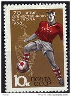 URSS     N°  3384  * *  1968    Football  Soccer  Fussball - Neufs