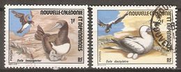 NOUVELLE  CALEDONIE     -     1976 .   Y&T N° 398 à 399 Oblitérés.    Oiseaux  /  Fous - Used Stamps