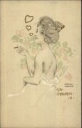 Raphael Kirchner Art Nouveau Woman Smoking C1905 Postcard Jrf EXC COND - Zonder Classificatie