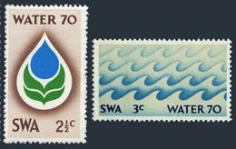 South West Africa 329-330,lightly Hinged.Michel 356-357. Water,1970. - Umweltschutz Und Klima