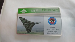 United Kingdom(btg153)vulcan Display-(2)-(5units)(324h)tirage4.480mint1card Prepiad Free(price Card Cataloge5.00£ - Avions