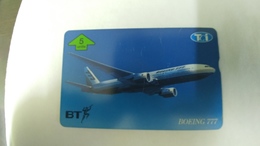 United Kingdom(btg565)TCI(5)-boeing777(5units)(505f)tirage1.000mint1card Prepiad Free(price Card Cataloge10.00£ - Avions