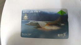 United Kingdom(btg592)royal Air Force-harrierGR7(5units)(505g)tirage1.000mint1card Prepiad Free(price Card Cataloge8.00£ - Avions