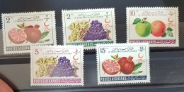 AFGHANISTAN Vigne, Vin, Alcool.  Croissant Rouge Yvert 574/78. MNH ** Neuf Sans Charniere - Wijn & Sterke Drank