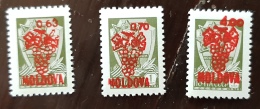 MOLDAVIE Emission Provisoire.  Vigne, Raisin.  3 Valeurs. MNH ** Neuf Sans Charniere - Vins & Alcools