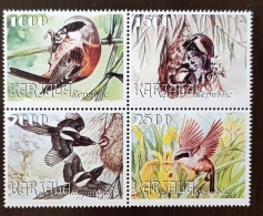 RUSSIE- Ex URSS, Oiseaux, Pajaros, Aves, Birds, Feuillet 4 Valeurs Se Tenant MNH, Neuf Sans Charniere ** (11) - Autres & Non Classés