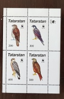 RUSSIE- Ex URSS, Oiseaux, Pajaros, Aves, Birds, Feuillet 4 Valeurs Se Tenant MNH, Neuf Sans Charniere ** (15) - Aigles & Rapaces Diurnes