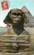 -ref  V847- Egypte - Egypt -pyramides - Sphinx Et Pyramide - Carte Bon Etat  - - Sphinx