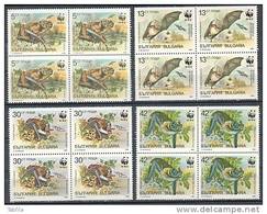 BULGARIA \ BULGARIE - 1989 - WWF - Protection De La Nature - Chauves-souris - Bl.de 4 - Fledermäuse