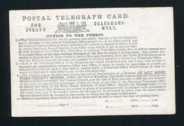 GB STATIONERY VICTORIA POSTAL TELEGRAPH CARD - Sonstige & Ohne Zuordnung