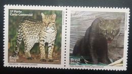 L) 2012 BRAZIL, LEOPARD, COUGAR, ANIMALS, CATS, FELINE, FAUNA, FULL COLORS, MNH - Nuevos