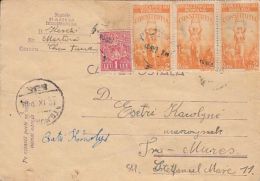 REVENUE STAMP, CONSTITUTION, STAMPS ON COVER, 1948, ROMANIA - Steuermarken