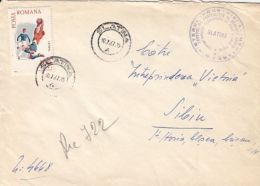 SOCCER, STAMPS ON REGISTERED COVER, 1967, ROMANIA - Covers & Documents
