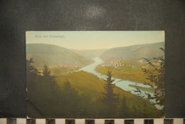 CP, ALLEMAGNE, Carte Publicitaire / Hotel Andries Bullay / Blick Vom Prinzenkopf - Alf-Bullay