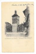 CHATELDON  (cpa 63)  Le Donjon Ou Tour De L'Horloge -    - L 1 - Chateldon