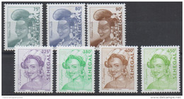 Sénégal 2003/2007 Mi. 2070/A2075 Série Courante Femme Peulh & La Linguere RARE MNH - Sénégal (1960-...)