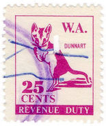 (I.B) Australia - Western Australia Revenue : Revenue Duty 25c (Dunnart) - Zonder Classificatie