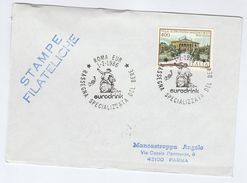 1986 Rome EURODRINK DRINKING  EVENT COVER Italy Stamps Drink Alcohol Wine - Vins & Alcools