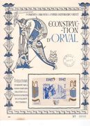 Carte Souvenir Bloc 11 Orval - 1934-1951