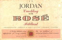 1493 - Canada - Jordan Crackling Vin Rosé Pétillant - Jordan Wines Limited - Jordan - Pink Wines