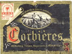 1494 - France - Corbières -V.D.Q.S. - Menjuca Frères - Négociants - Morlass Basses Pyrénées - Rotwein