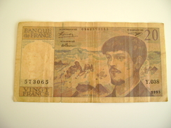 BANQUE DE FRANCE 20 FRANCS DEBUSSY ANEE 1993   FRANCS    FRANCAISE - 20 F 1980-1997 ''Debussy''