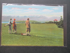 AK Ca. 1910er Jahre Oak Bay Golf Links And Olympic Rnge Victoria B.C. Canada. Golfspieler / Golfplatz - Golf