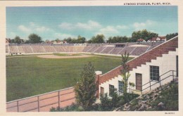 Michigan Flint Atwood Stadium Curteich - Flint