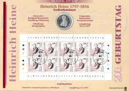 BRD, Numisblatt 3/1997 "200 Geburtstag Von Heinrich Heine" - Other & Unclassified