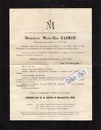 VP11.382 - ROSNY SOUS BOIS - Faire - Part De Décès De Mr Marcellin JAHIER Inspecteur Honoraire De La S.N.C.F. - Décès