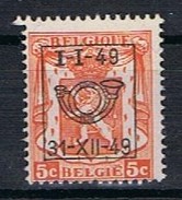 Belgie OCB PRE 589 (0) - Typo Precancels 1936-51 (Small Seal Of The State)
