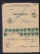 Württemberg Brief 1923 Tübingen Doppelverwendung - Storia Postale