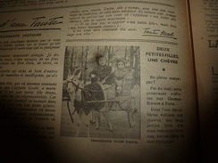 1948  LSDS  : 2 Petites Filles Remontent Les Champs-Elysées En Charrette Attelée Par Une Petite Chèvre ( Photo Nénos) - La Semaine De Suzette