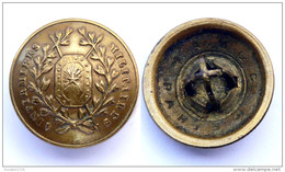 Bouton IFIRMIERS MILITAIRES. Modèle 1871. III°République. Bronze. 17 Mm - Boutons