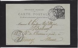 France Entiers Postaux - 10 C Noir - Type Sage - Carte Postale  -  Oblitéré - Standard Postcards & Stamped On Demand (before 1995)