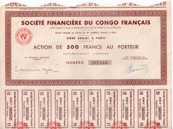 Société Financiére Du Congo Français - - Textiel